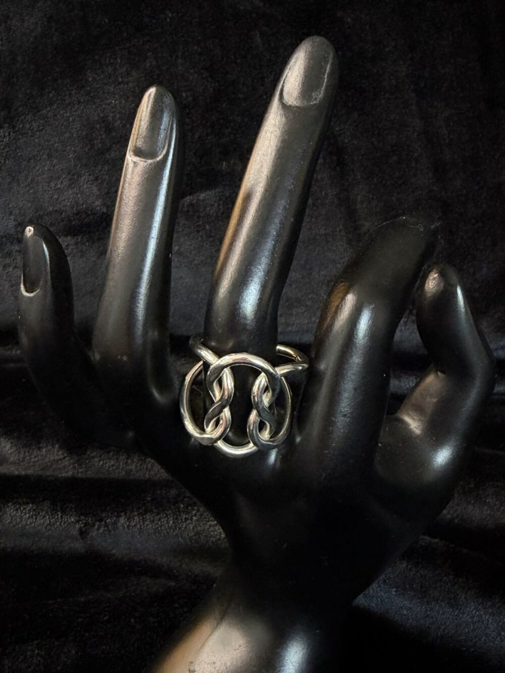 Sterling Silver Knot Ring, Size 8